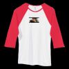 Bella Women's Baby Rib Contrast 3/4-Sleeve Raglan T-Shirt  Thumbnail