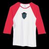 Bella Women's Baby Rib Contrast 3/4-Sleeve Raglan T-Shirt  Thumbnail