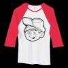 Bella Women's Baby Rib Contrast 3/4-Sleeve Raglan T-Shirt  Thumbnail