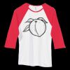 Bella Women's Baby Rib Contrast 3/4-Sleeve Raglan T-Shirt  Thumbnail