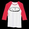 Bella Women's Baby Rib Contrast 3/4-Sleeve Raglan T-Shirt  Thumbnail