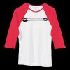 Bella Women's Baby Rib Contrast 3/4-Sleeve Raglan T-Shirt  Thumbnail