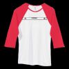 Bella Women's Baby Rib Contrast 3/4-Sleeve Raglan T-Shirt  Thumbnail